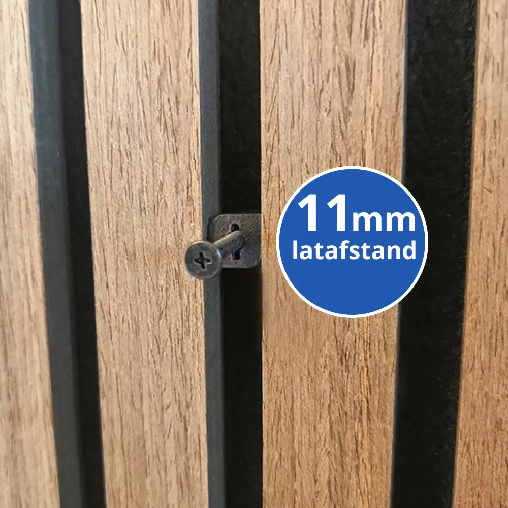 Akupanel ophangclip 10mm (voor 11mm tussenruimte)