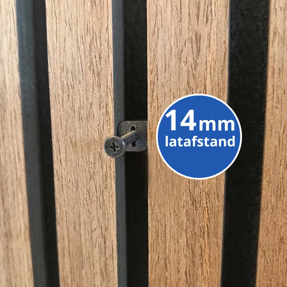 Akupanel ophangclip 13mm (voor 14mm tussenruimte)