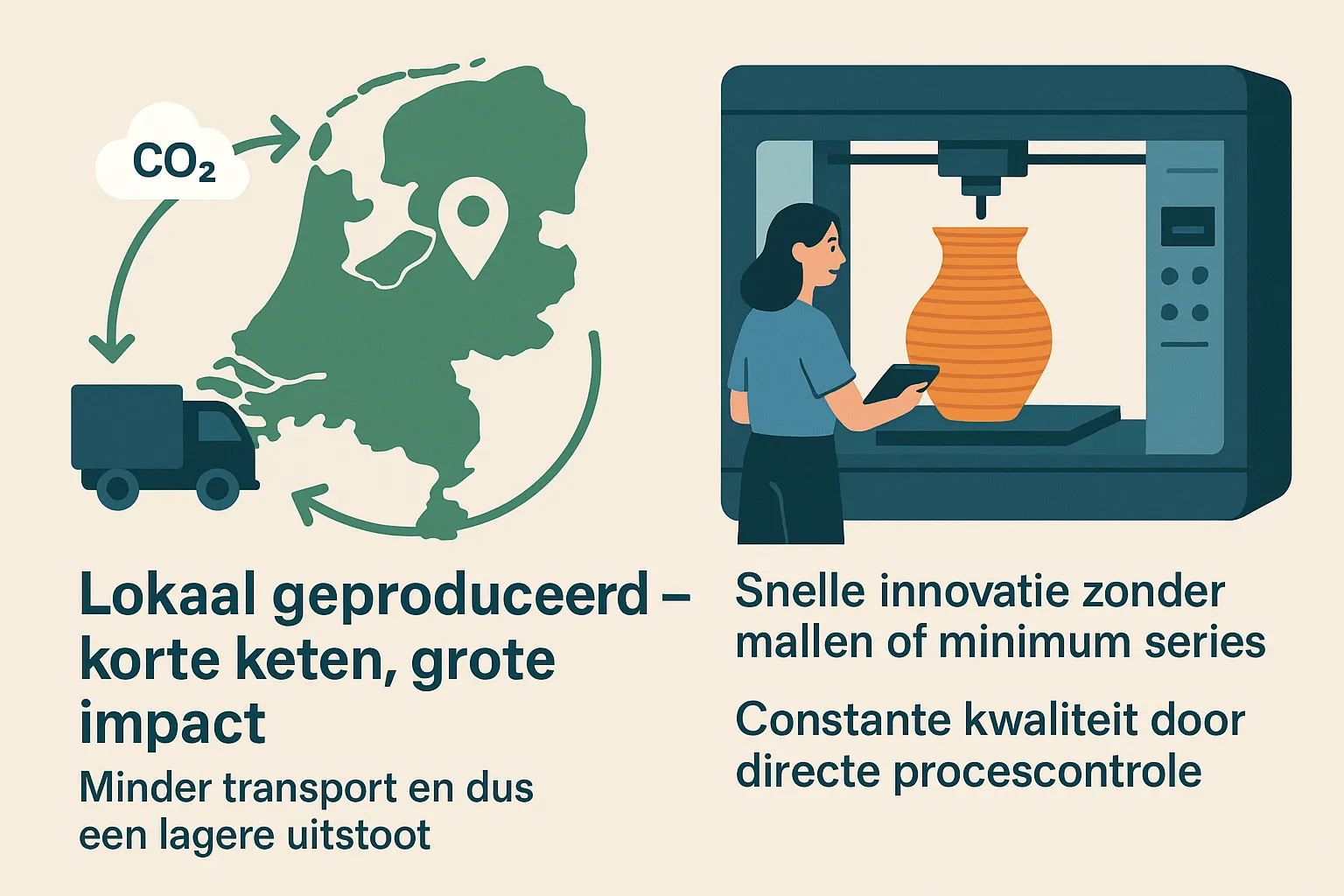 Lokale Nederlandse 3D-productie
